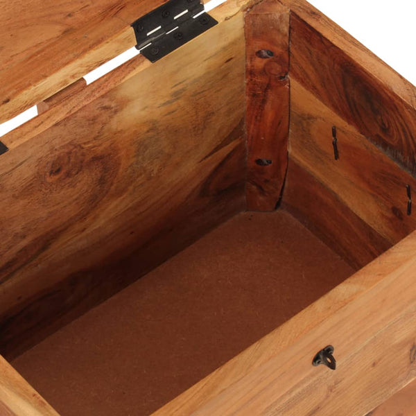 Storage Box 39X28x31 Cm Solid Wood Acacia Storage Boxes