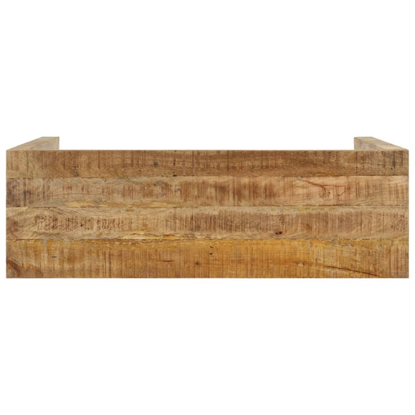 Vidaxl Console Table 110X35x76 Cm Rough Mango Wood Hall Tables