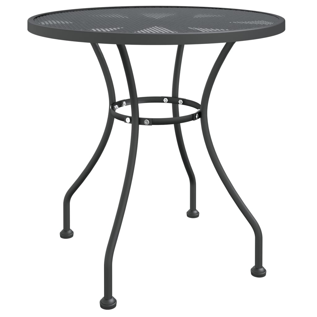Garden Table Ae80x72 Cm Expanded Metal Mesh Anthracite Patio & Garden Tables