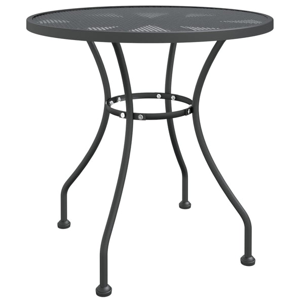 Garden Table Ae80x72 Cm Expanded Metal Mesh Anthracite Patio & Garden Tables