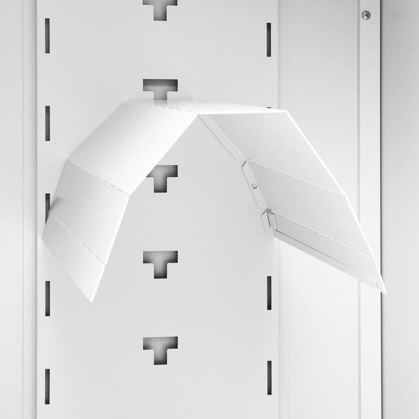 Saddle Cabinet White 53X53x140 Cm Steel Cabinets & Cupboards