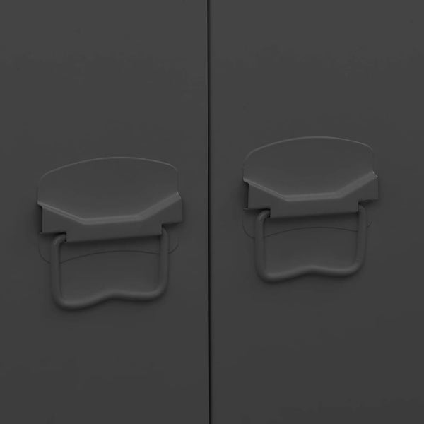 Wardrobes Industrial Wardrobe Black 90X50x180 Cm Metal