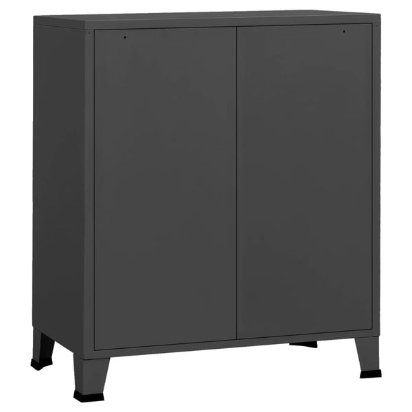 Industrial Drawer Cabinet Anthracite 78X40x93 Cm Metal Cabinets & Cupboards