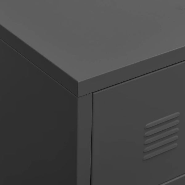 Industrial Drawer Cabinet Anthracite 78X40x93 Cm Metal Cabinets & Cupboards