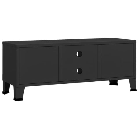 Tv Cabinet Black 105X35x42 Cm Metal Tv Stands & Entertainment Units