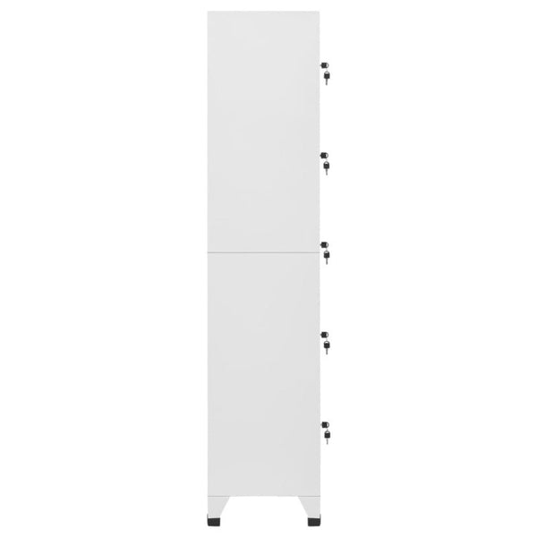 Vidaxl Locker Cabinet Light Grey 38X40x180 Cm Steel Cabinets & Cupboards