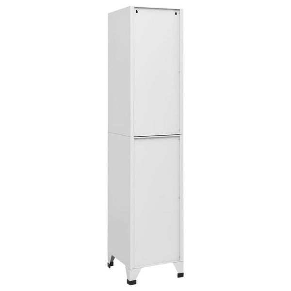 Vidaxl Locker Cabinet Light Grey 38X40x180 Cm Steel Cabinets & Cupboards