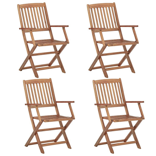 Vidaxl 5 Piece Garden Dining Set Solid Acacia Wood Outdoor Dining Sets