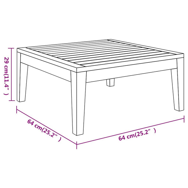 Vidaxl 3 Piece Garden Lounge Set With Dark Grey Cushions Acacia Wood Other Patio & Garden Furniture