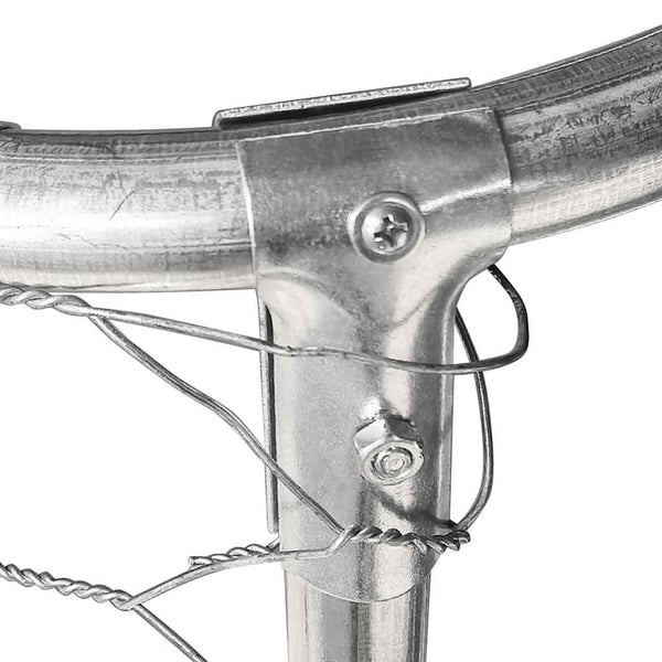 Galvanised Steel Outdoor Dog Kennel With Roof And Lockable Latch System Dog Kennels