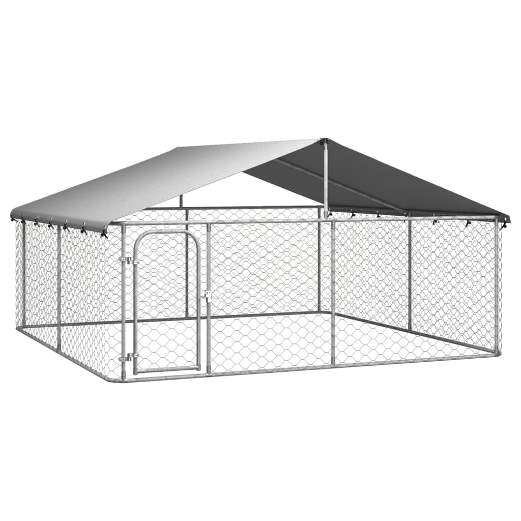 Outdoor Dog Kennel With Roof 300X300x150 Cm Dog Kennels