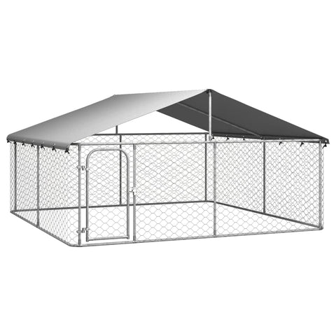 Outdoor Dog Kennel With Roof 300X300x150 Cm Dog Kennels