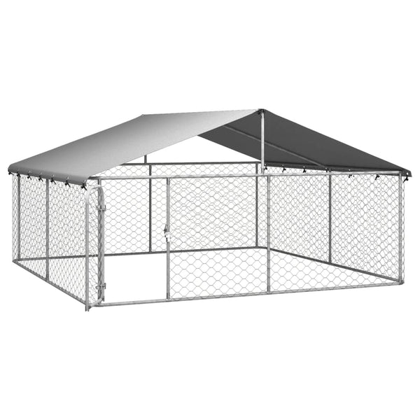 Outdoor Dog Kennel With Roof 300X300x150 Cm Dog Kennels