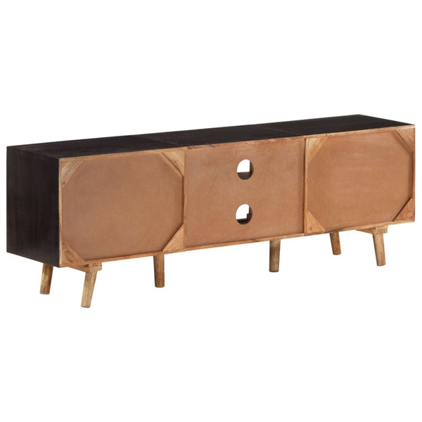 Vidaxl Tv Cabinet 140X30x46 Cm Rough Mango Wood And Solid Acacia Tv Stands & Entertainment Units
