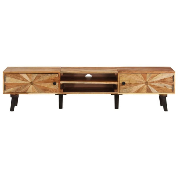 TV Stands & Entertainment Units Tv Cabinet 145X35x35 Cm Solid Wood Acacia