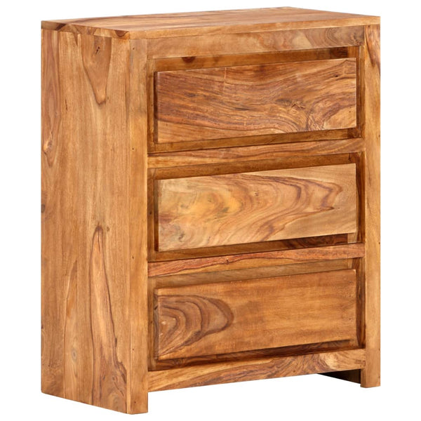 Vidaxl Drawer Cabinet 60X33x75 Cm Solid Wood Acacia Dressers & Chests Of Drawers