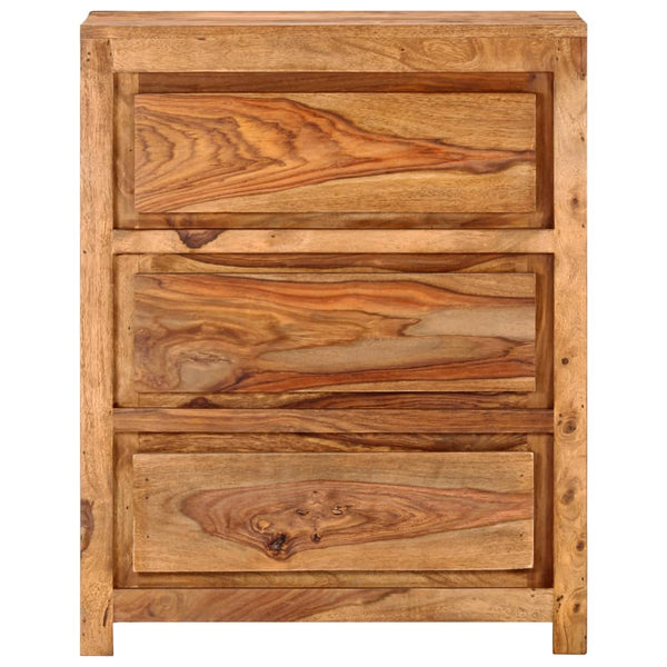Vidaxl Drawer Cabinet 60X33x75 Cm Solid Wood Acacia Dressers & Chests Of Drawers