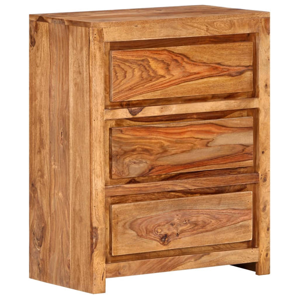 Vidaxl Drawer Cabinet 60X33x75 Cm Solid Wood Acacia Dressers & Chests Of Drawers