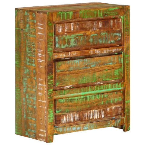 Dressers & Chests of Drawers Drawer Cabinet Multicolour 60X33x75 Cm Solid Wood Reclaimed