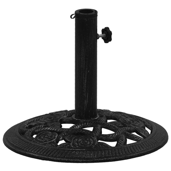 Umbrella Base Black 40X40x32 Cm Cast Iron Patio Umbrellas