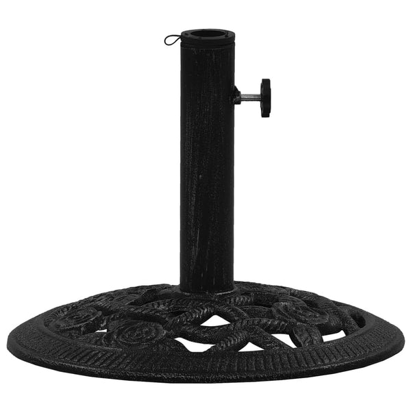 Umbrella Base Black 40X40x32 Cm Cast Iron Patio Umbrellas