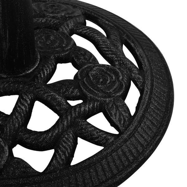 Umbrella Base Black 40X40x32 Cm Cast Iron Patio Umbrellas