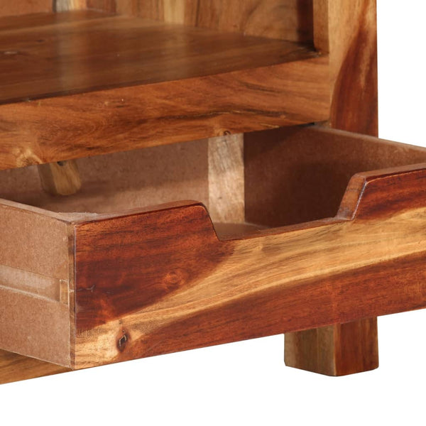 Tv Cabinet 110X30x40 Cm Solid Wood Acacia Tv Stands & Entertainment Units