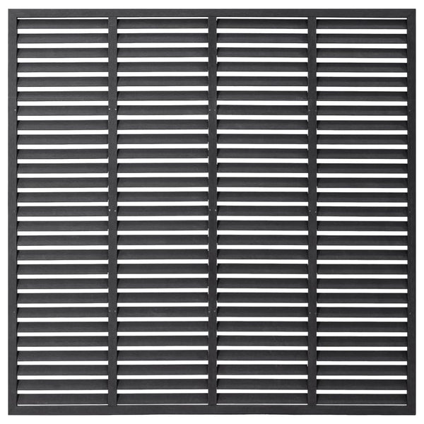 Louver Fence Wpc 180X180 Cm Grey Fence Panels