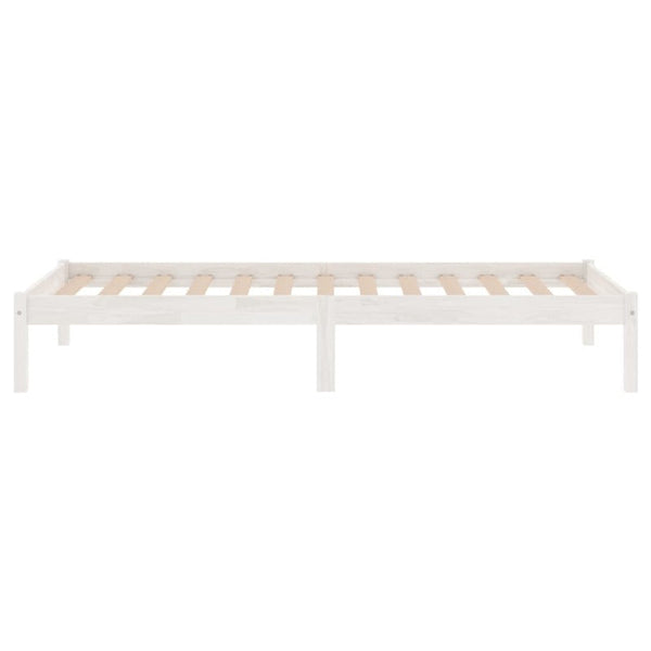 Bed Frame White Solid Wood 92X187 Cm Single Size Single Bed Frames