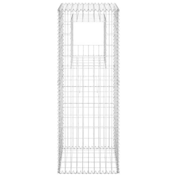 Gabion Baskets Gabion Basket Posts 2 Pcs 40X40x100 Cm Iron