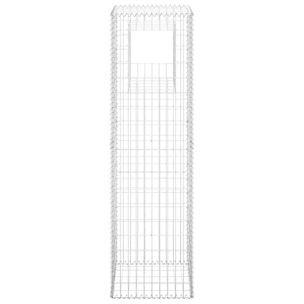 Gabion Baskets Gabion Basket Posts 2 Pcs 40X40x100 Cm Iron