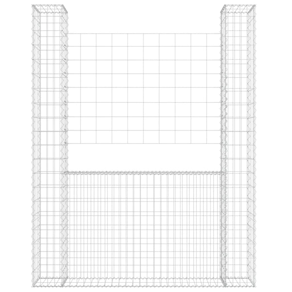 Gabion Baskets U Shape Gabion Basket With 2 Posts Iron