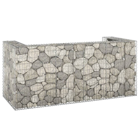 Gabion Wall For Garbage Bins Galvanised Steel 254X100x110 Cm Gabion Baskets