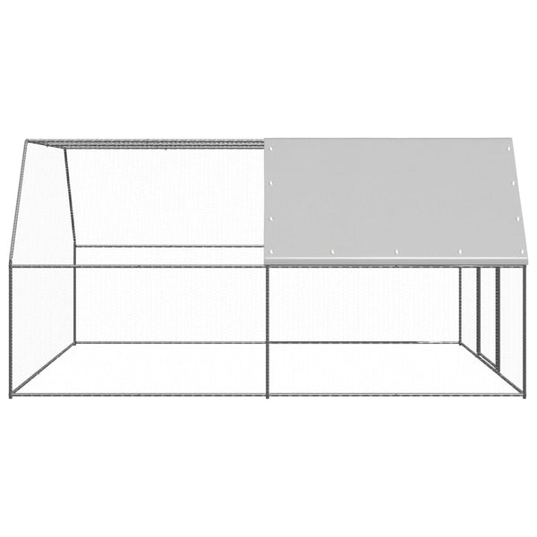 Outdoor Chicken Cage 3X4x2 M Galvanised Steel Small Animal Cages & Hutches