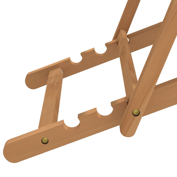 Vidaxl Folding Beach Chair Solid Wood Teak Green Beach Chairs