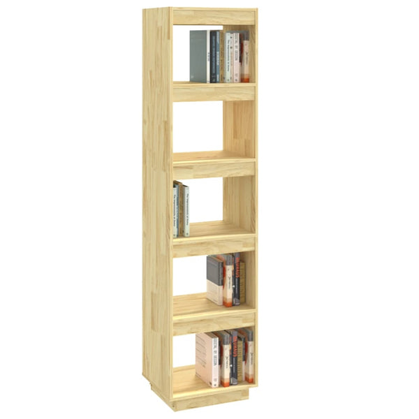 Book Cabinet/Room Divider 40X35x167 Cm Solid Pinewood Bookshelves