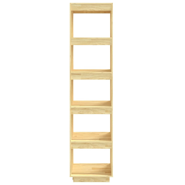 Book Cabinet/Room Divider 40X35x167 Cm Solid Pinewood Bookshelves