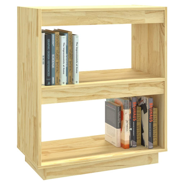 Book Cabinet 60X35x71 Cm Solid Pinewood Bookshelves