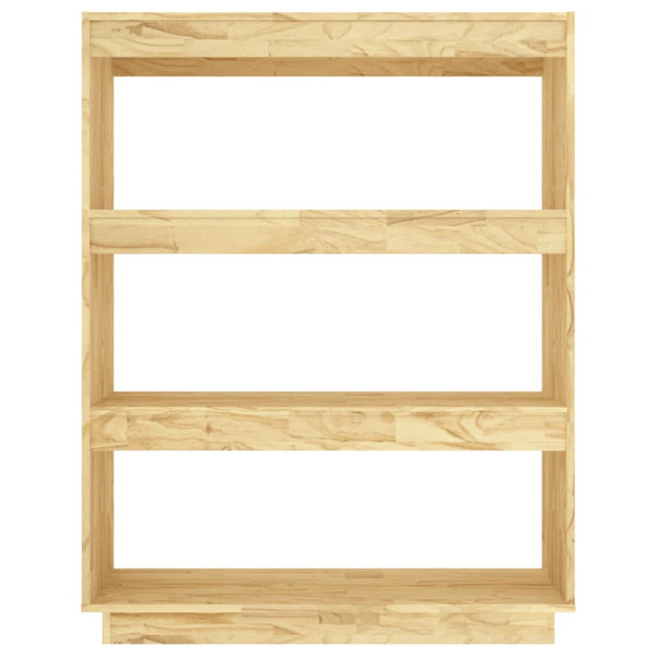 Book Cabinet/Room Divider 80X35x103 Cm Solid Pinewood Bookshelves