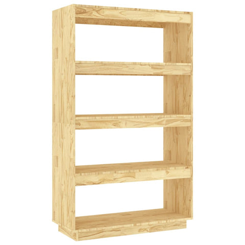 Book Cabinet/Room Divider 80X35x135 Cm Solid Pinewood Bookshelves
