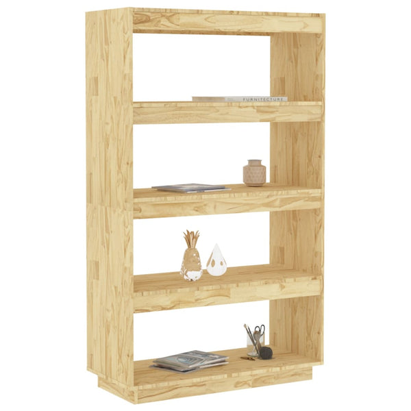 Book Cabinet/Room Divider 80X35x135 Cm Solid Pinewood Bookshelves
