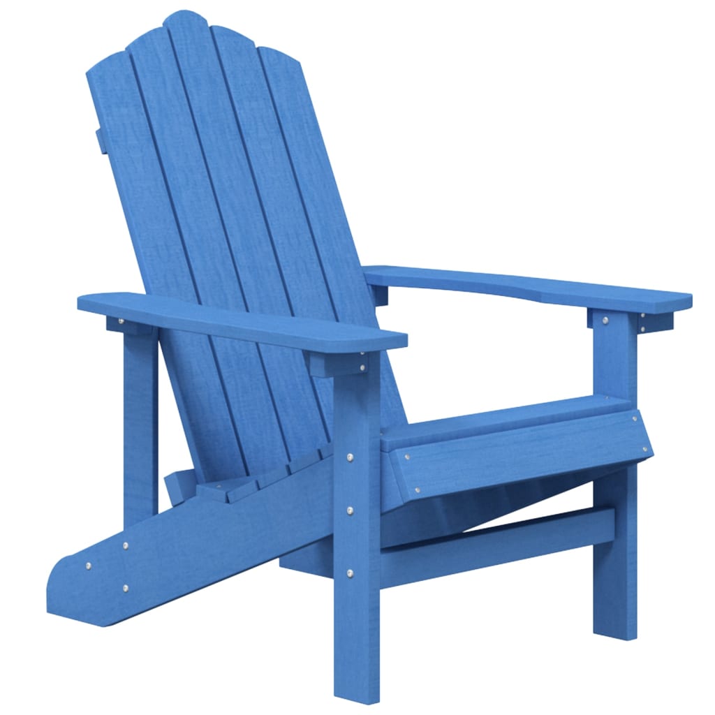 Garden Adirondack Chair Hdpe Aqua Blue Patio Chairs