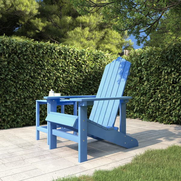 Garden Adirondack Chair Hdpe Aqua Blue Patio Chairs