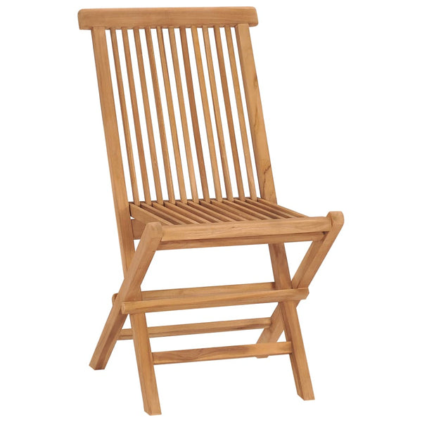 Vidaxl Folding Garden Chairs 6 Pcs Solid Wood Teak Patio Chairs