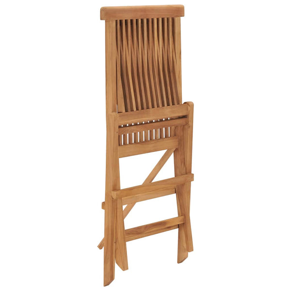 Vidaxl Folding Garden Chairs 6 Pcs Solid Wood Teak Patio Chairs