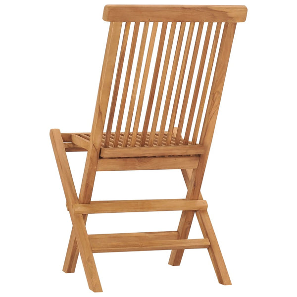 Vidaxl Folding Garden Chairs 6 Pcs Solid Wood Teak Patio Chairs