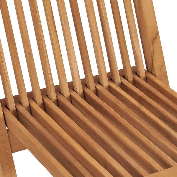 Vidaxl Folding Garden Chairs 6 Pcs Solid Wood Teak Patio Chairs