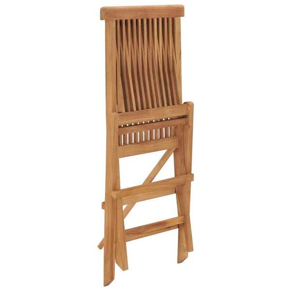 Folding Garden Chairs 8 Pcs Solid Wood Teak Patio Chairs