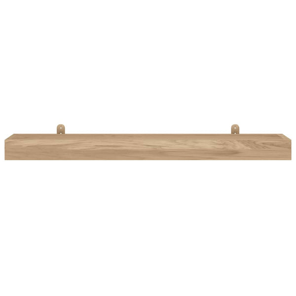 Wall Shelves 2 Pcs 110X15x4 Cm Solid Wood Teak Bookshelves