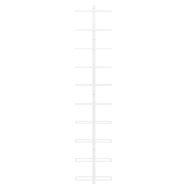 Wall Mounted Wine Rack For 10 Bottles White Metal Racks